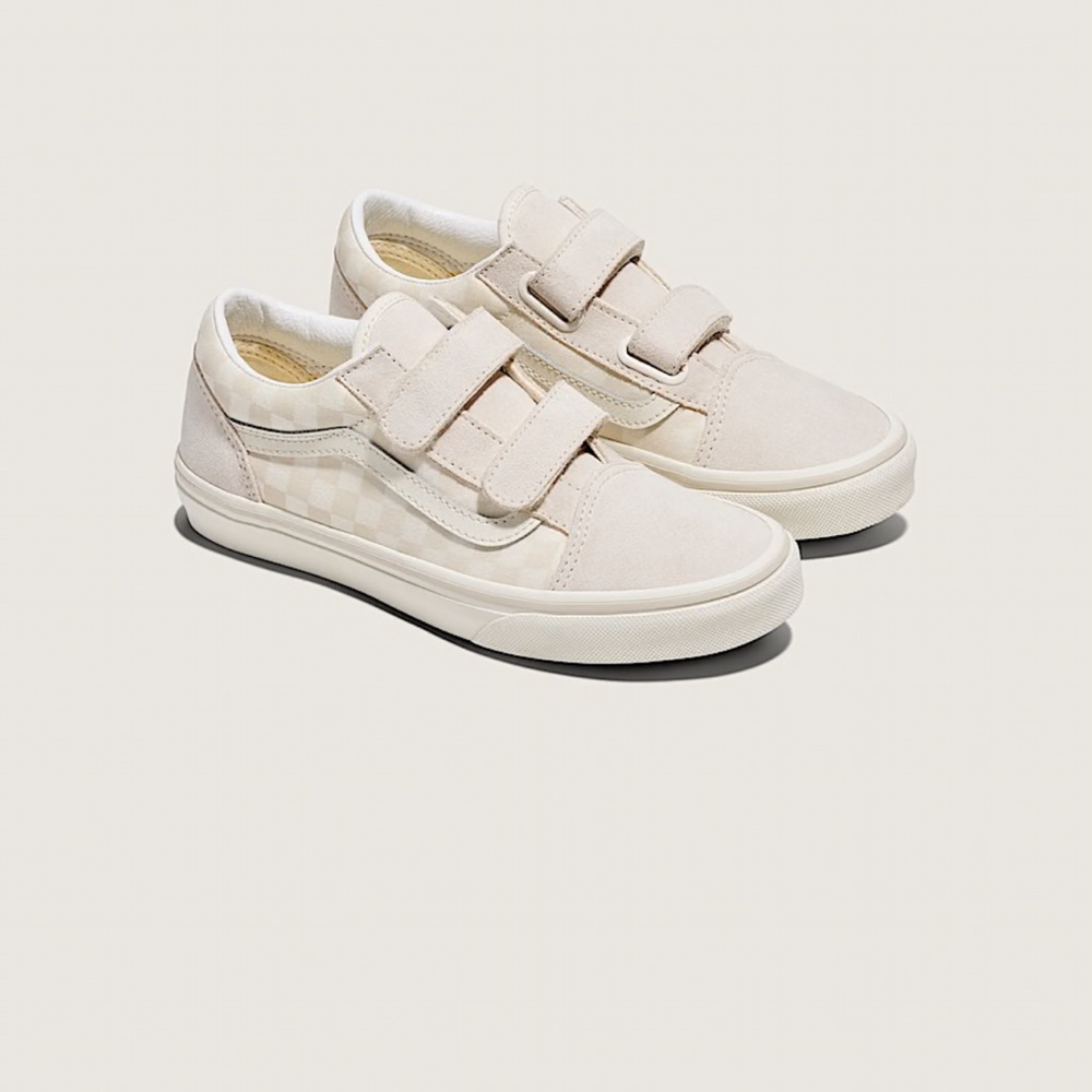 🚫NOT FOR SALE🚫 Vans Kids Cream Velcro Sneakers